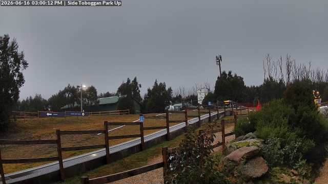 Lake Mountain Mini Toboggan Run snow cam captured at 16 June 2026, 5:01 am