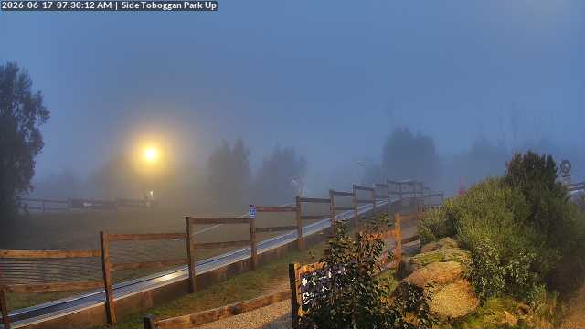 Lake Mountain Mini Toboggan Run snow cam captured at 16 June 2026, 9:31 pm