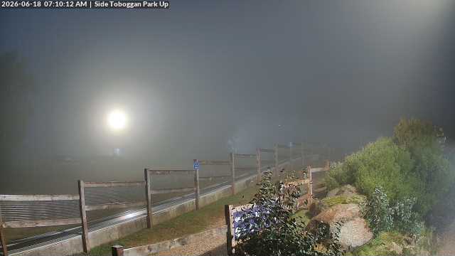 Lake Mountain Mini Toboggan Run snow cam captured at 17 June 2026, 9:13 pm