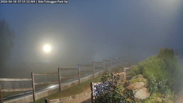 Lake Mountain Mini Toboggan Run snow cam captured at 17 June 2026, 9:19 pm