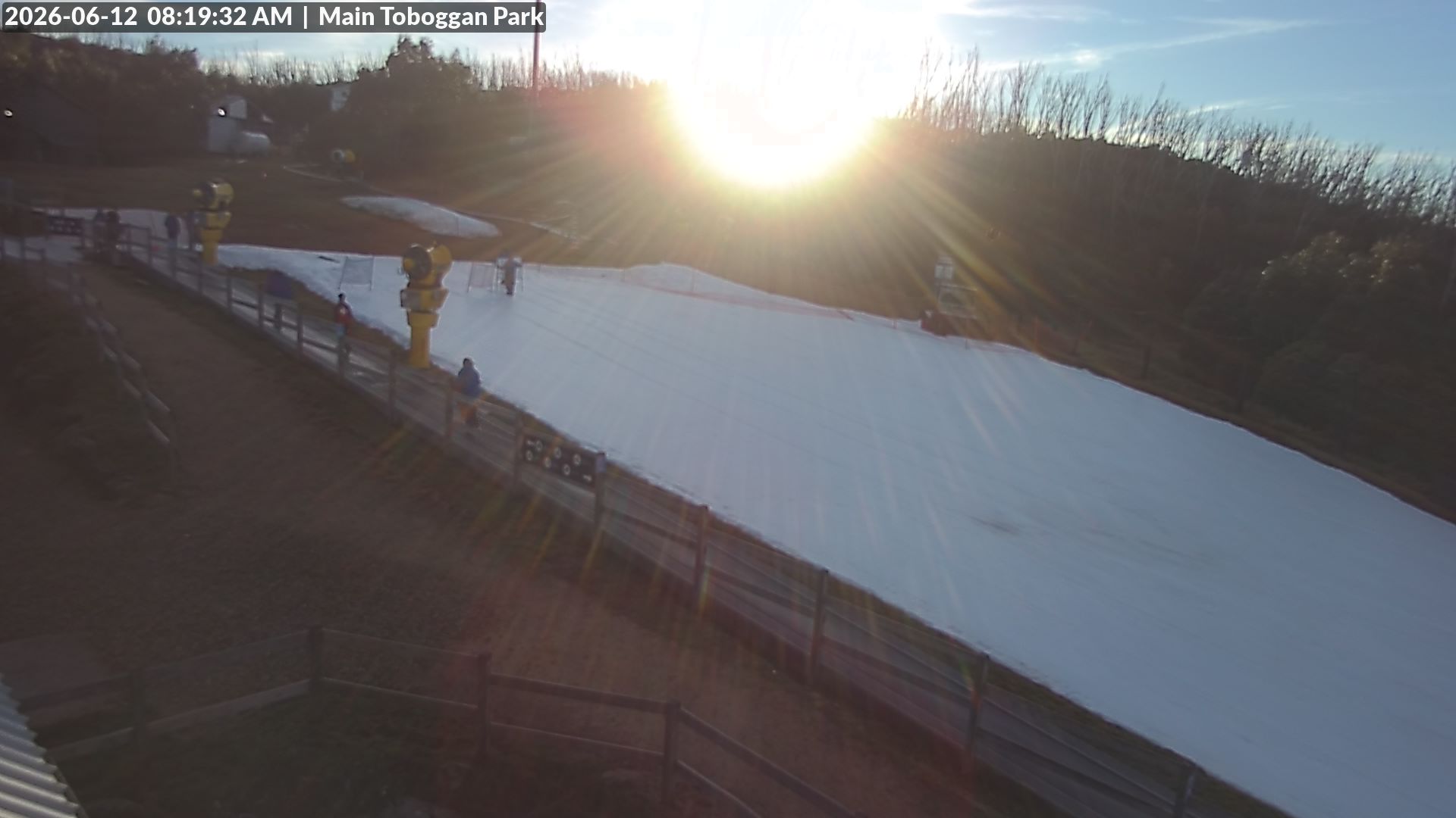 Lake Mountain Village Toboggan Run snow cam captured at 11 June 2026, 10:20 pm