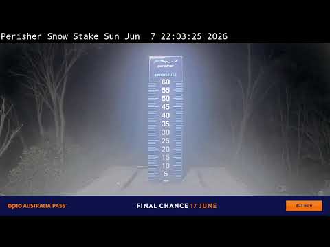Perisher Snow Stake Live snow cam captured at 7 June 2026, 12:17 pm