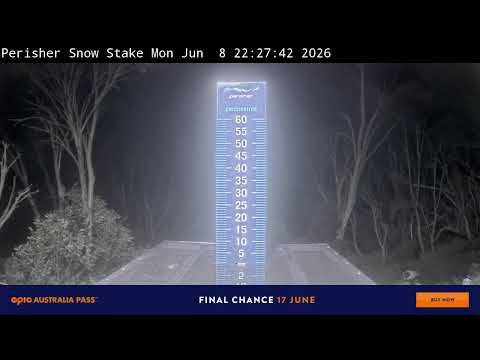Perisher Snow Stake Live snow cam captured at 8 June 2026, 12:40 pm