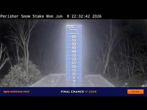 Perisher Snow Stake Live snow cam captured at 8 June 2026, 12:46 pm