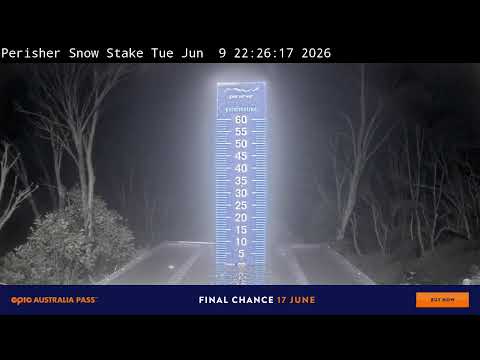 Perisher Snow Stake Live snow cam captured at 9 June 2026, 12:40 pm