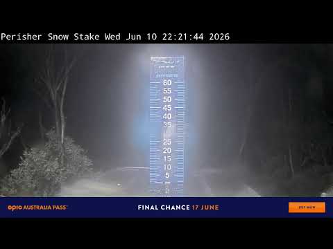 Perisher Snow Stake Live snow cam captured at 10 June 2026, 12:32 pm