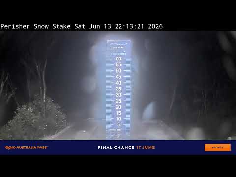 Perisher Snow Stake Live snow cam captured at 13 June 2026, 12:26 pm