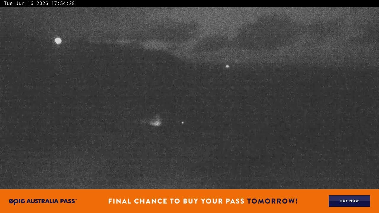 Perisher Blue Cow Live snow cam captured at 16 June 2026, 7:55 am