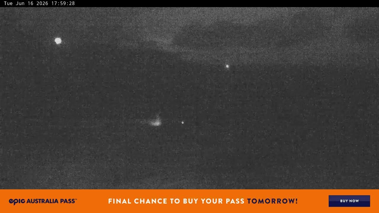 Perisher Blue Cow Live snow cam captured at 16 June 2026, 8:01 am