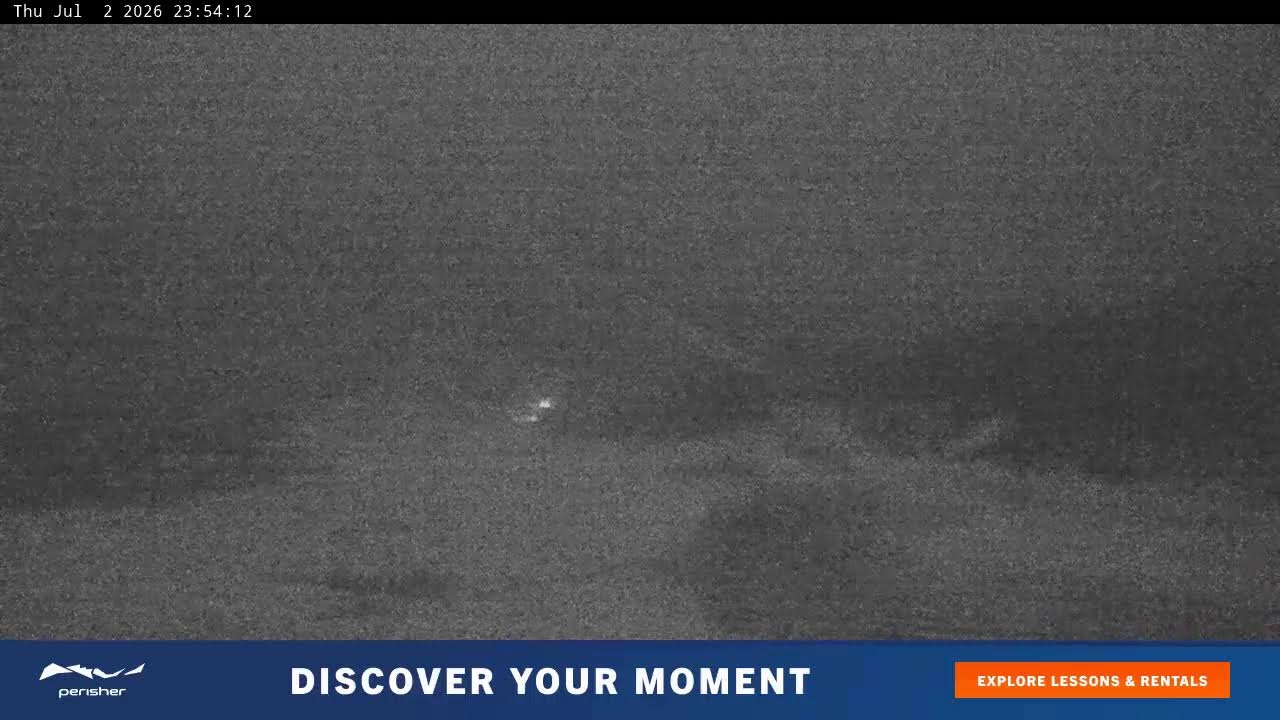 Perisher Blue Cow Live snow cam captured at 2 July 2026 at 11:58 pm AEST