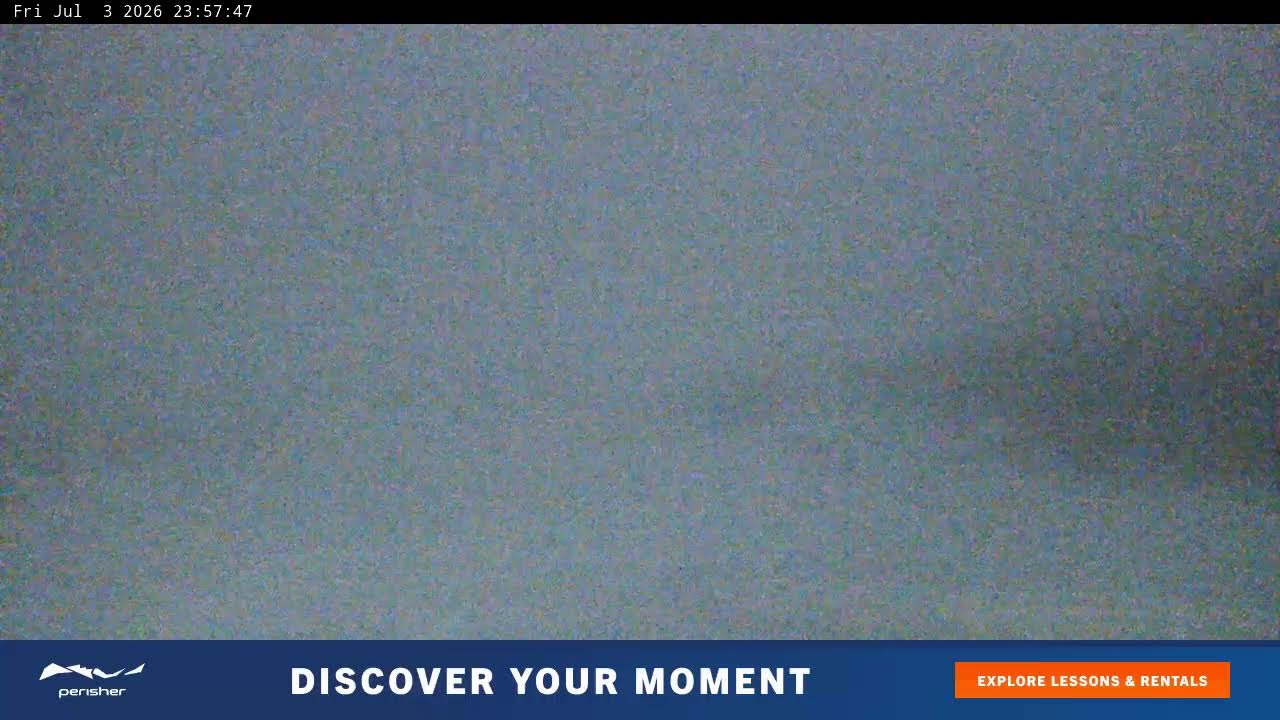Perisher Blue Cow Live snow cam captured at 3 July 2026 at 11:58 pm AEST