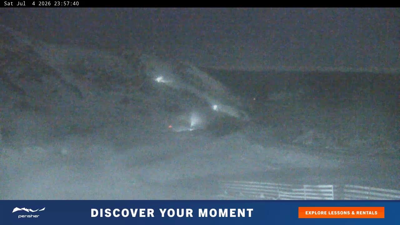 Perisher Blue Cow Live snow cam captured at 4 July 2026 at 11:58 pm AEST