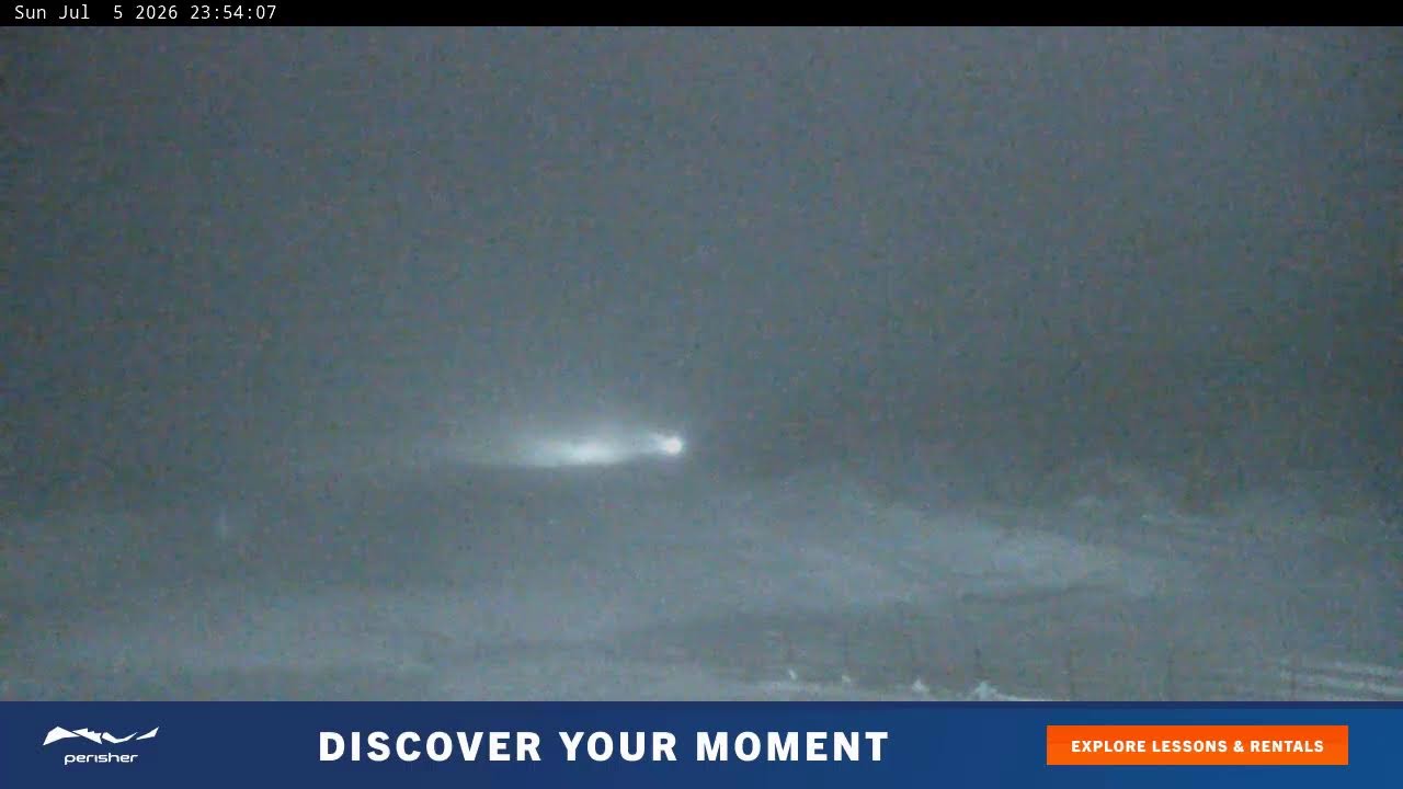 Perisher Blue Cow Live snow cam captured at 5 July 2026 at 11:58 pm AEST