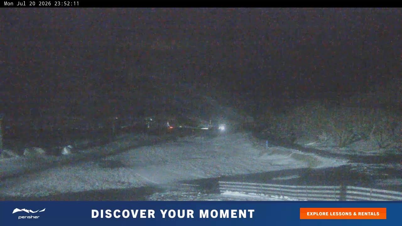 Perisher Blue Cow Live snow cam captured at 20 July 2026 at 11:55 pm AEST