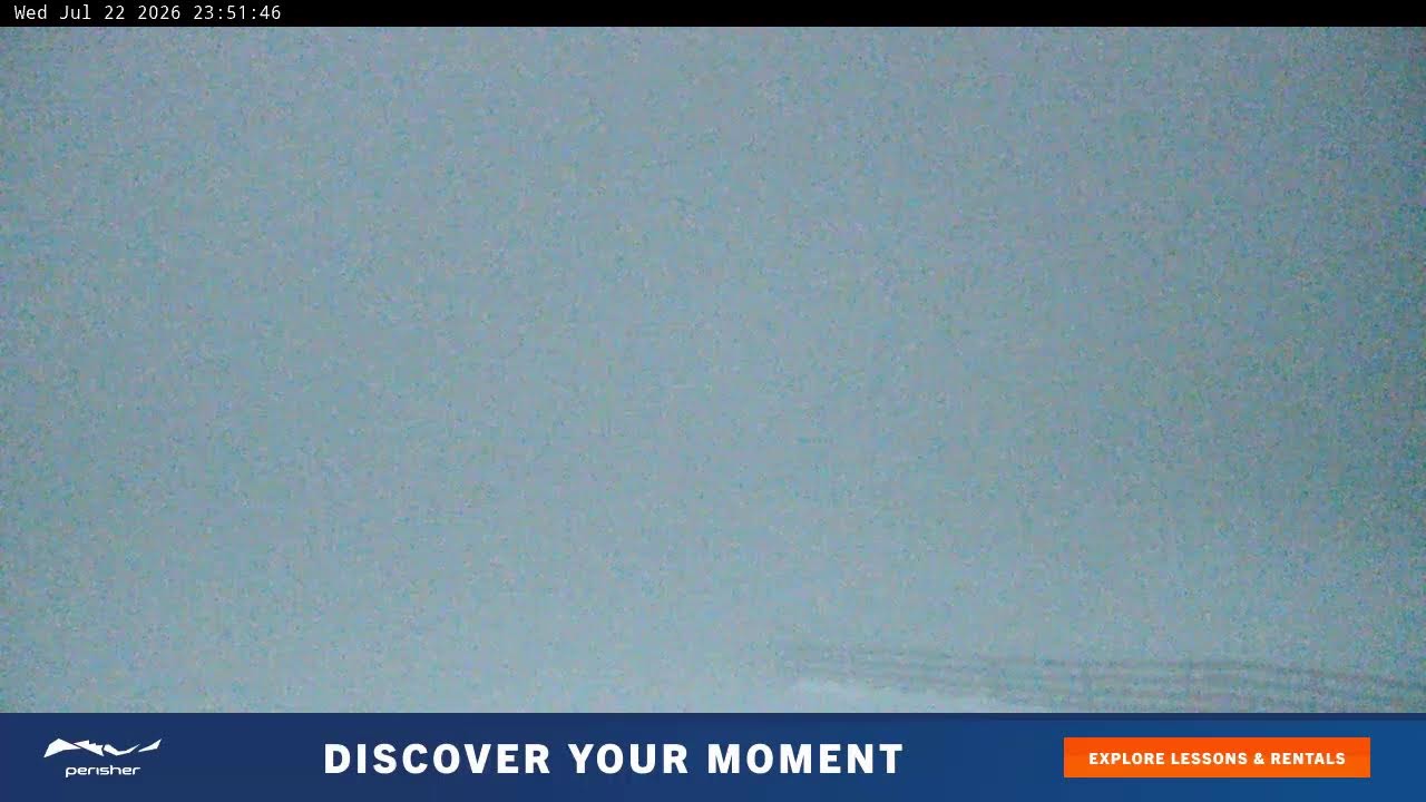 Perisher Blue Cow Live snow cam captured at 22 July 2026 at 11:52 pm AEST