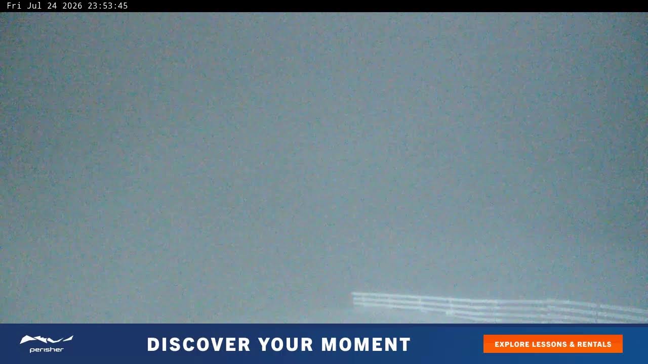 Perisher Blue Cow Live snow cam captured at 24 July 2026 at 11:55 pm AEST