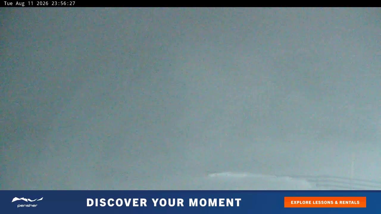 Perisher Blue Cow Live snow cam captured at 11 August 2026 at 11:57 pm AEST