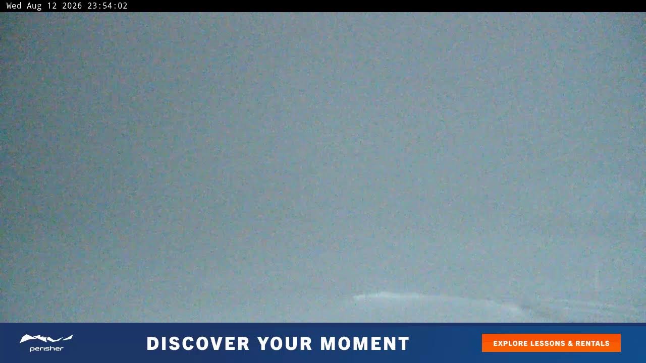 Perisher Blue Cow Live snow cam captured at 12 August 2026 at 11:56 pm AEST