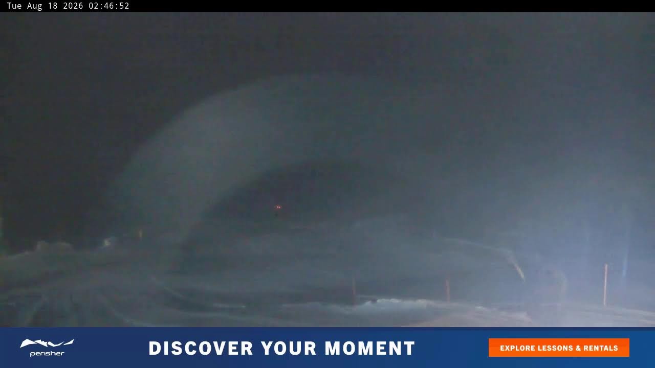 Perisher Blue Cow Live snow cam captured at 18 August 2026 at 2:49 am AEST