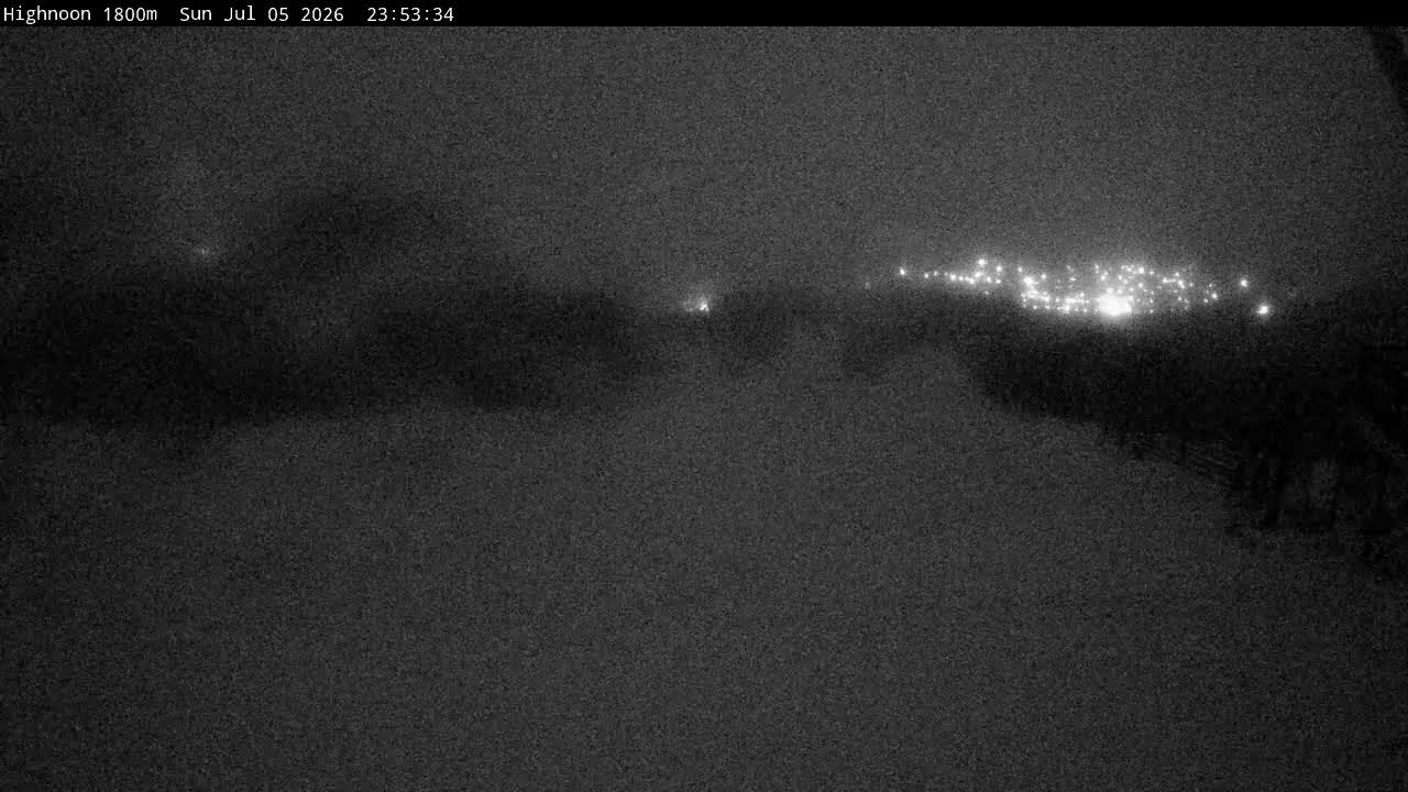 Thredbo High Noon Live snow cam captured at 5 July 2026 at 11:58 pm AEST