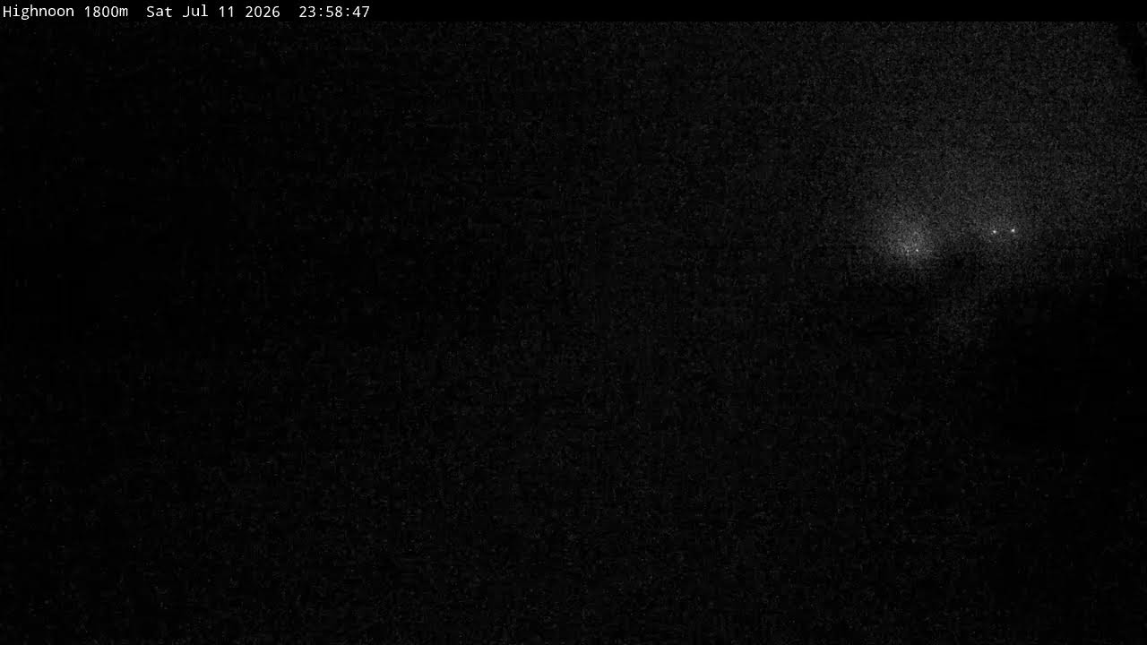 Thredbo High Noon Live snow cam captured at 11 July 2026 at 11:59 pm AEST