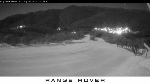 Thredbo High Noon Live snow cam captured at 1 August 2026 at 11:54 pm AEST