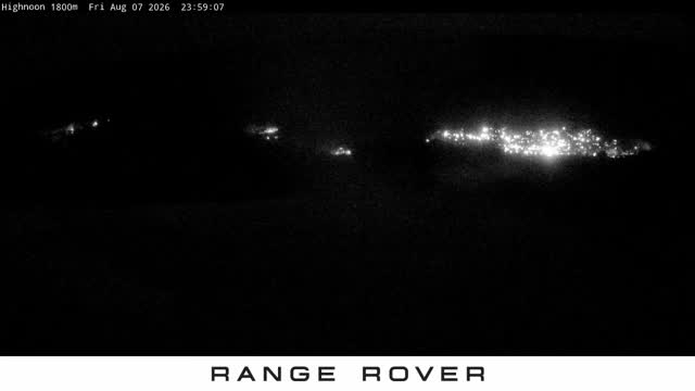 Thredbo High Noon Live snow cam captured at 7 August 2026 at 11:59 pm AEST