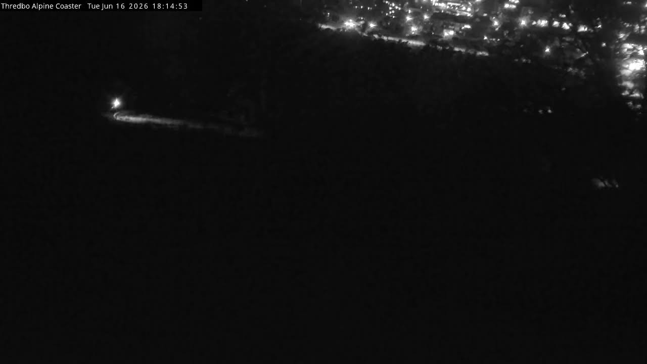 Thredbo Alpine Coaster Live snow cam captured at 16 June 2026, 8:19 am