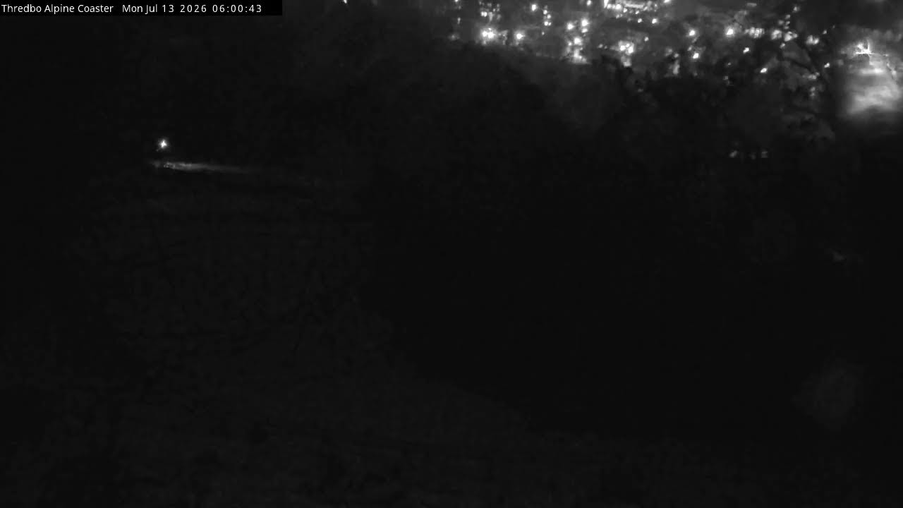 Thredbo Alpine Coaster Live snow cam captured at 13 July 2026 at 6:04 am AEST