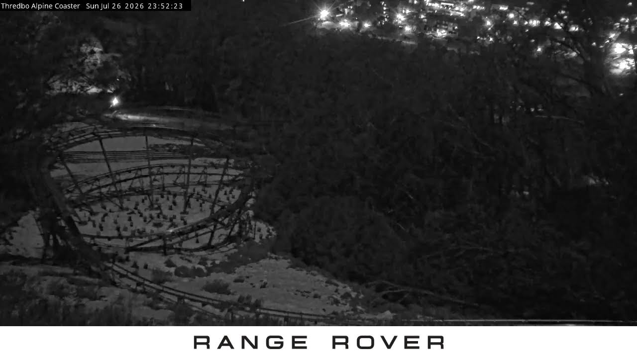 Thredbo Alpine Coaster Live snow cam captured at 26 July 2026 at 11:54 pm AEST