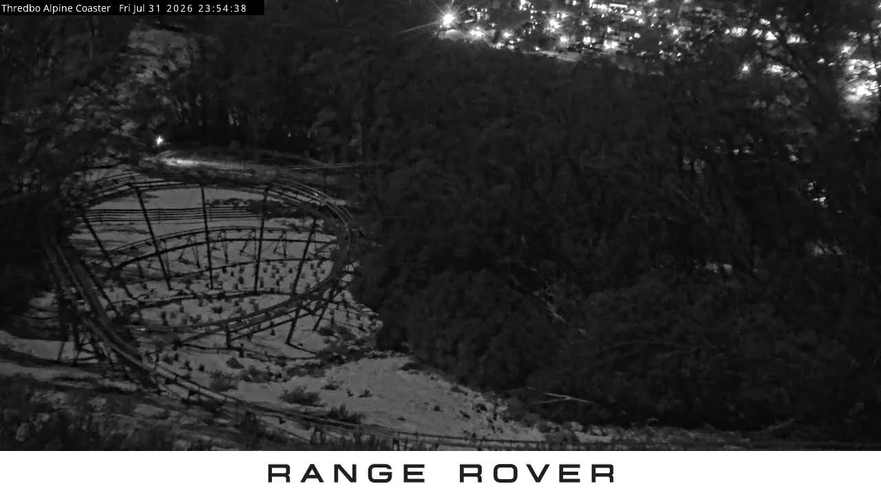 Thredbo Alpine Coaster Live snow cam captured at 31 July 2026 at 11:56 pm AEST