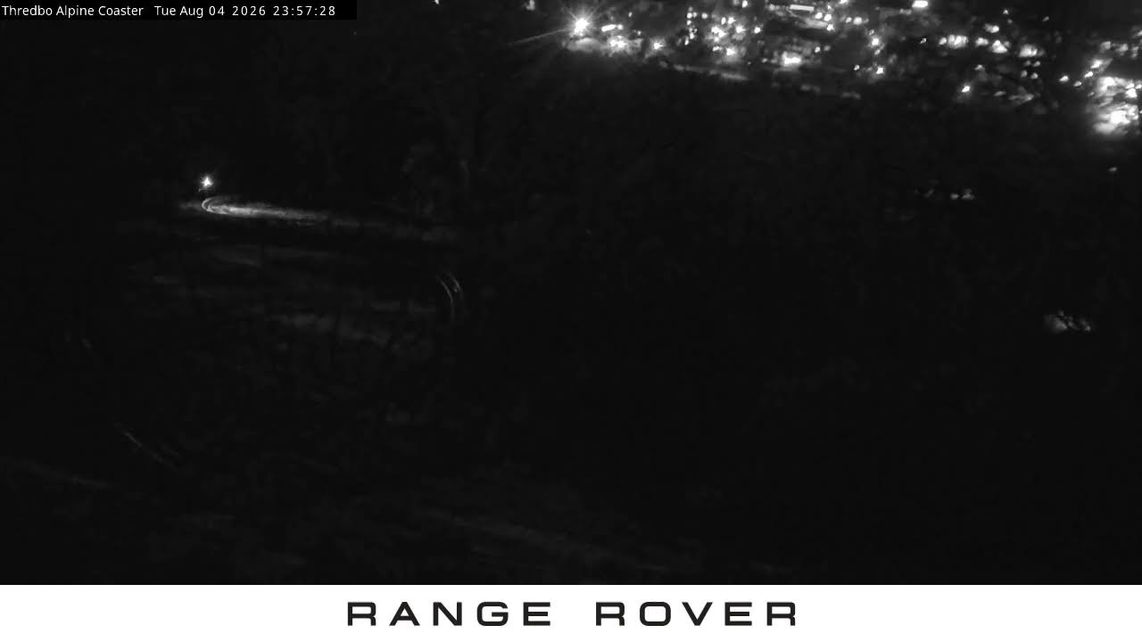 Thredbo Alpine Coaster Live snow cam captured at 4 August 2026 at 11:59 pm AEST