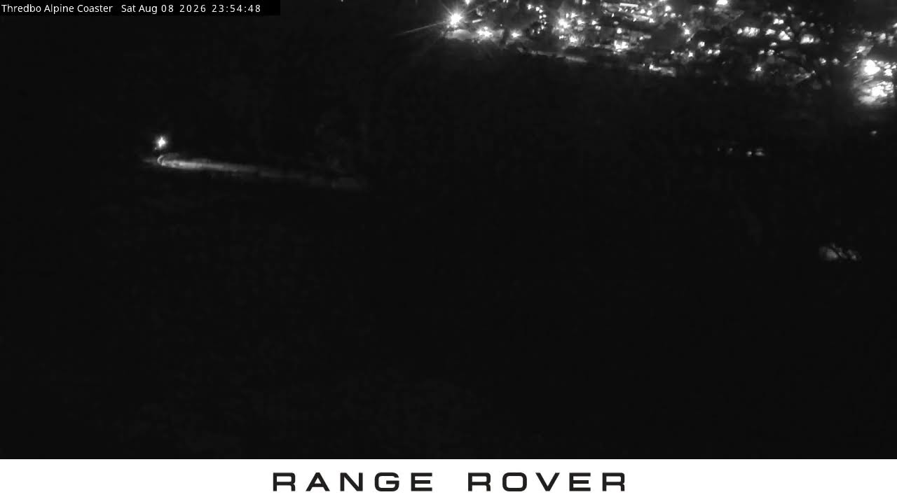Thredbo Alpine Coaster Live snow cam captured at 8 August 2026 at 11:59 pm AEST