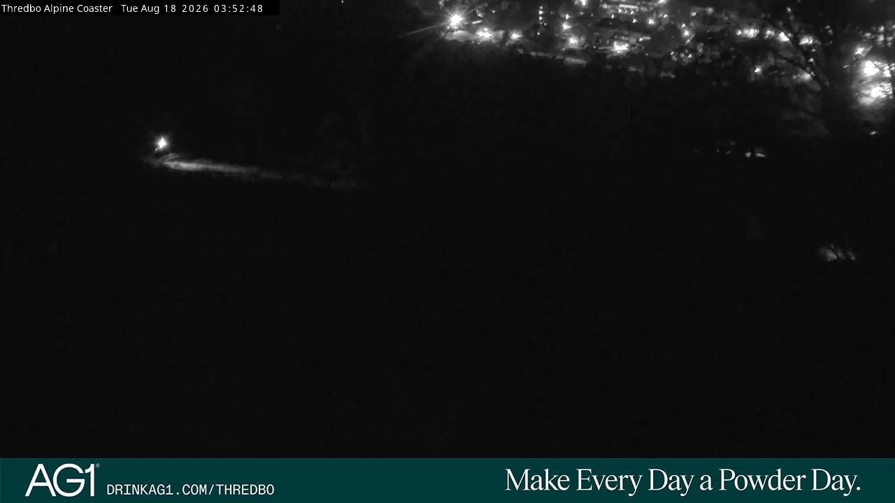 Thredbo Alpine Coaster Live snow cam captured at 18 August 2026 at 3:56 am AEST