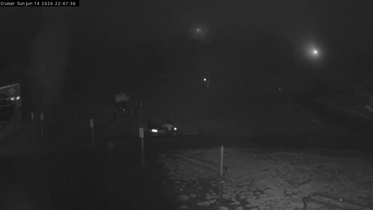 Thredbo Cruiser Area Live snow cam captured at 14 June 2026, 12:50 pm
