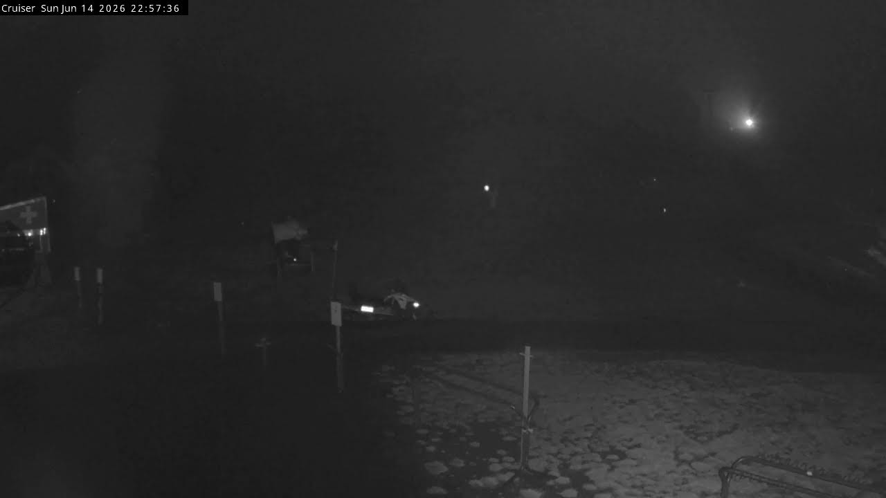 Thredbo Cruiser Area Live snow cam captured at 14 June 2026, 1:02 pm