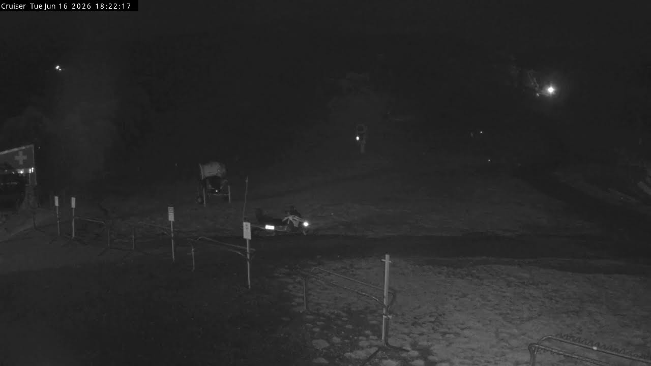Thredbo Cruiser Area Live snow cam captured at 16 June 2026, 8:25 am