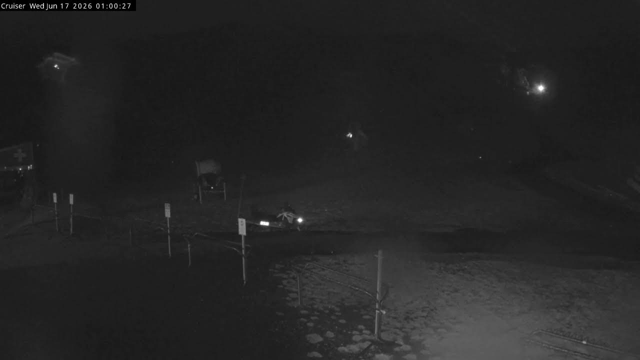 Thredbo Cruiser Area Live snow cam captured at 16 June 2026, 3:01 pm