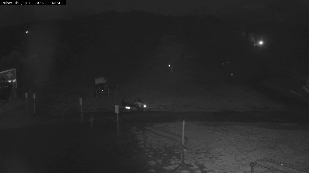 Thredbo Cruiser Area Live snow cam captured at 17 June 2026, 3:49 pm