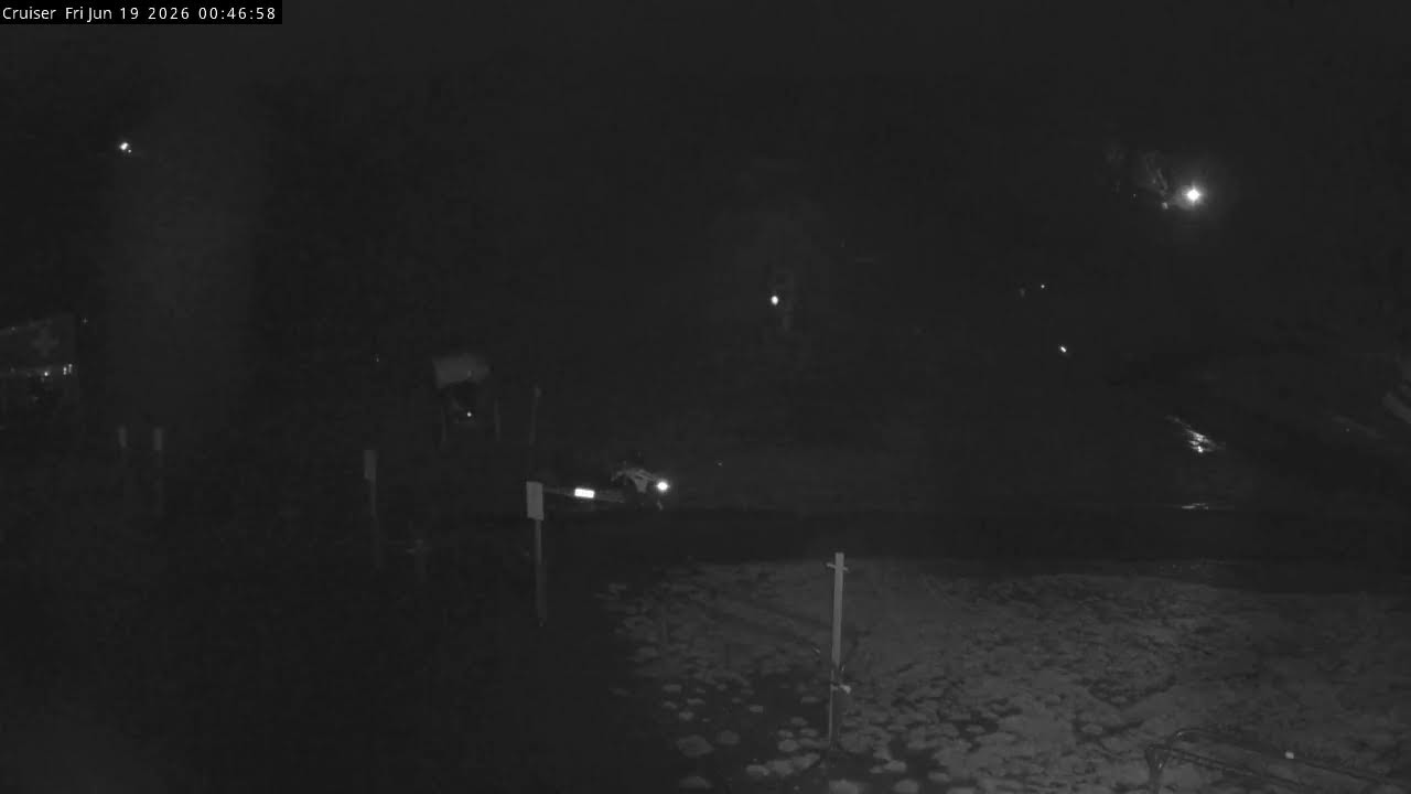 Thredbo Cruiser Area Live snow cam captured at 18 June 2026, 2:49 pm