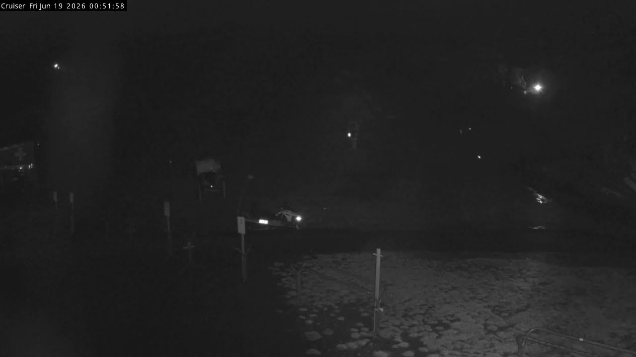 Thredbo Cruiser Area Live snow cam captured at 18 June 2026, 2:55 pm