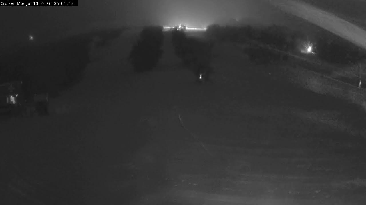 Thredbo Cruiser Area Live snow cam captured at 13 July 2026 at 6:04 am AEST