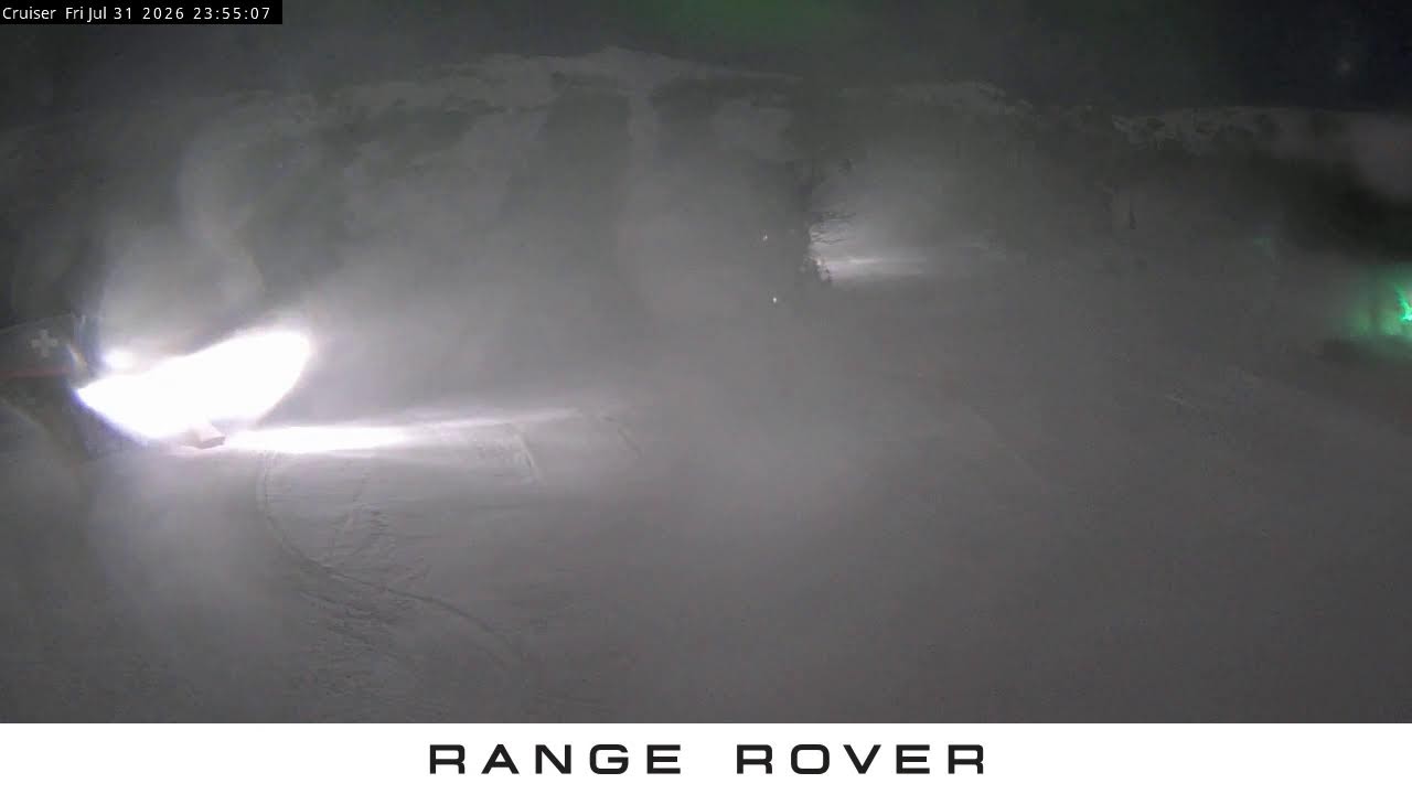Thredbo Cruiser Area Live snow cam captured at 31 July 2026 at 11:56 pm AEST