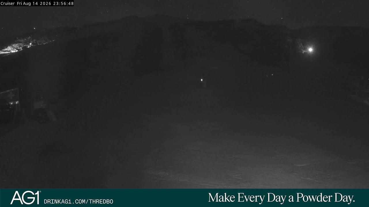 Thredbo Cruiser Area Live snow cam captured at 14 August 2026 at 11:58 pm AEST