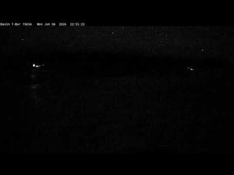 Thredbo Basin T-Bar Live snow cam captured at 8 June 2026, 12:58 pm