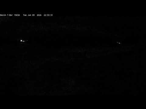 Thredbo Basin T-Bar Live snow cam captured at 9 June 2026, 1:04 pm