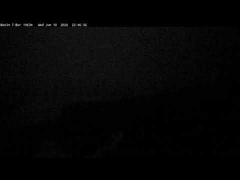 Thredbo Basin T-Bar Live snow cam captured at 10 June 2026, 12:50 pm