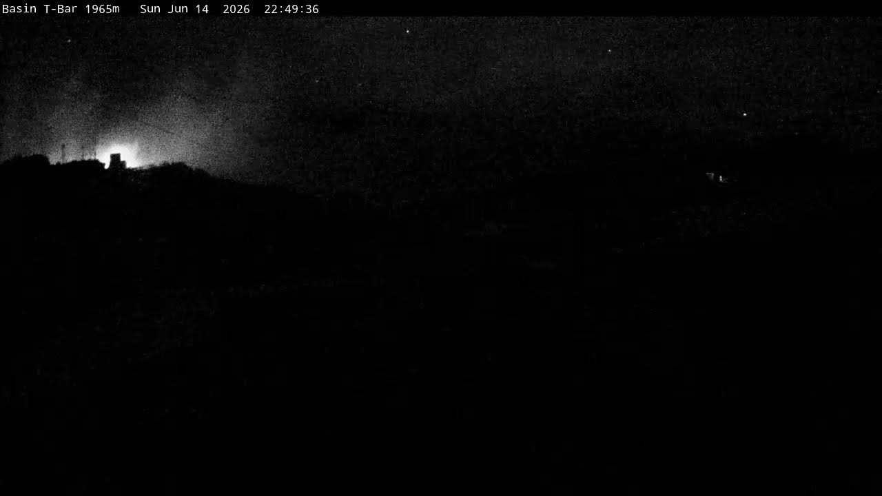 Thredbo Basin T-Bar Live snow cam captured at 14 June 2026, 12:50 pm