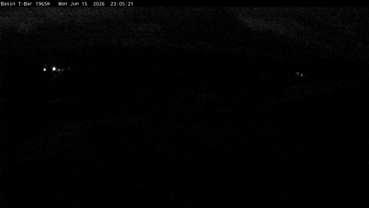 Thredbo Basin T-Bar Live snow cam captured at 15 June 2026, 1:07 pm