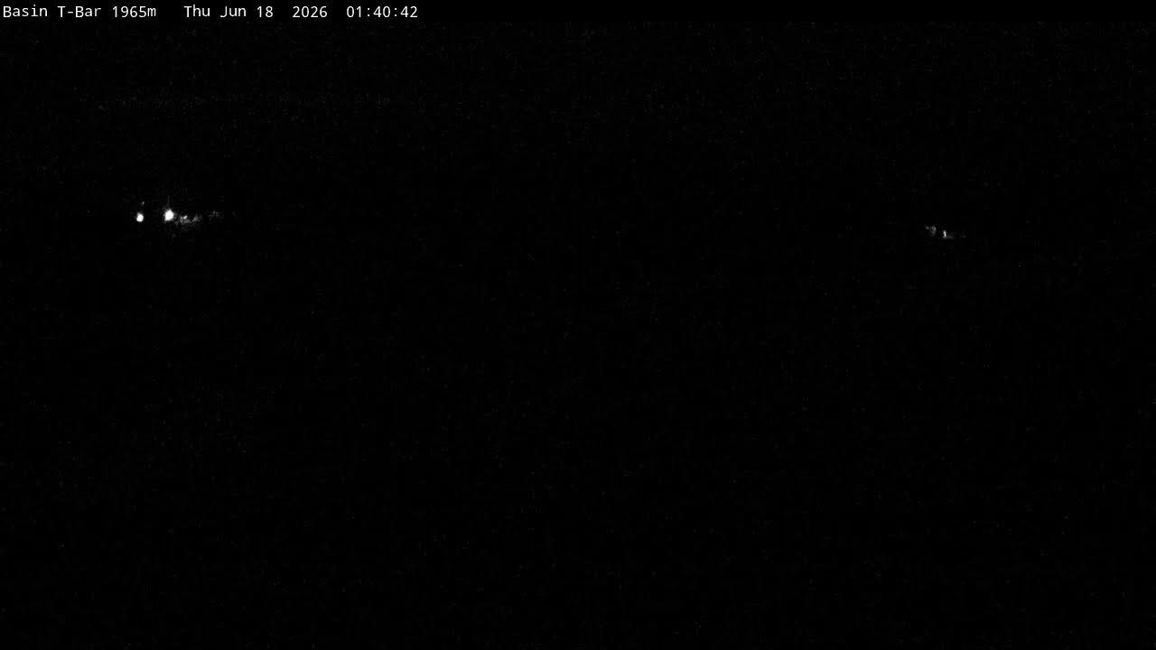 Thredbo Basin T-Bar Live snow cam captured at 17 June 2026, 3:43 pm